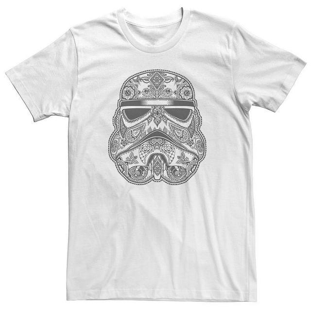 Mens Star Wars Stormtrooper Artsy Henna Helmet Design Tee Product Image