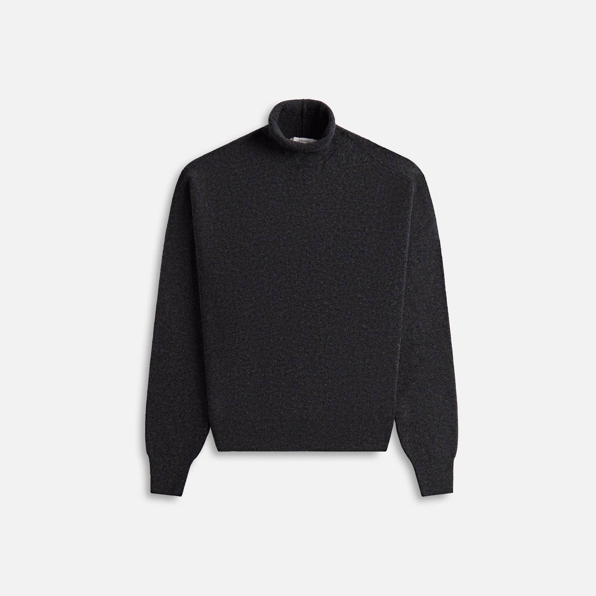 Lemaire Turtleneck Jumper - Anthracite Melange Male Product Image