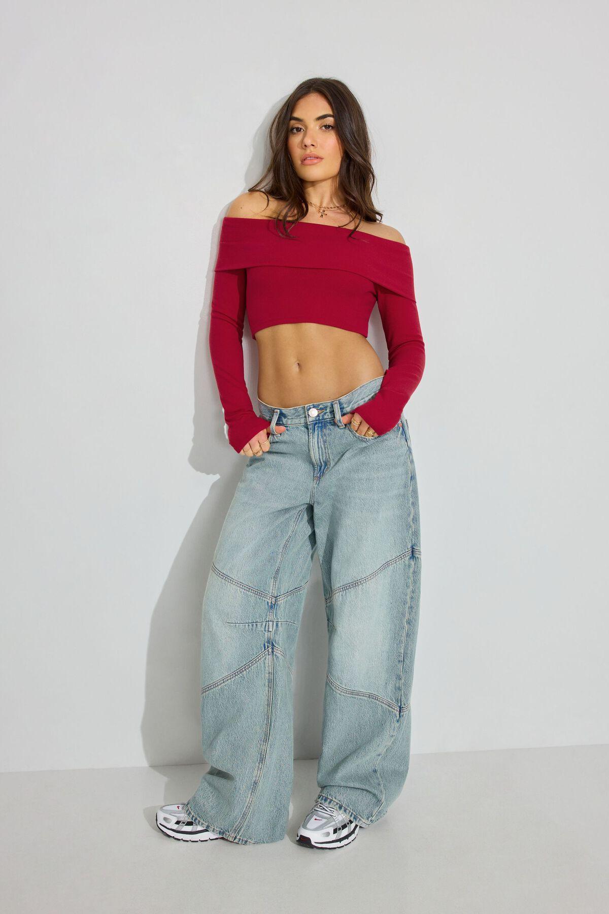 Kayla Foldover Off Shoulder Top Product Image