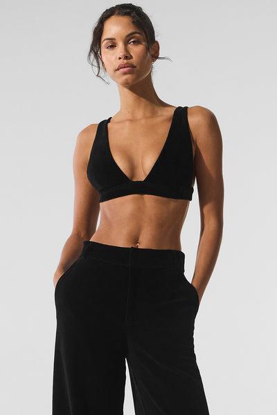 Micro Corduroy Dreamer Bra - Black Product Image