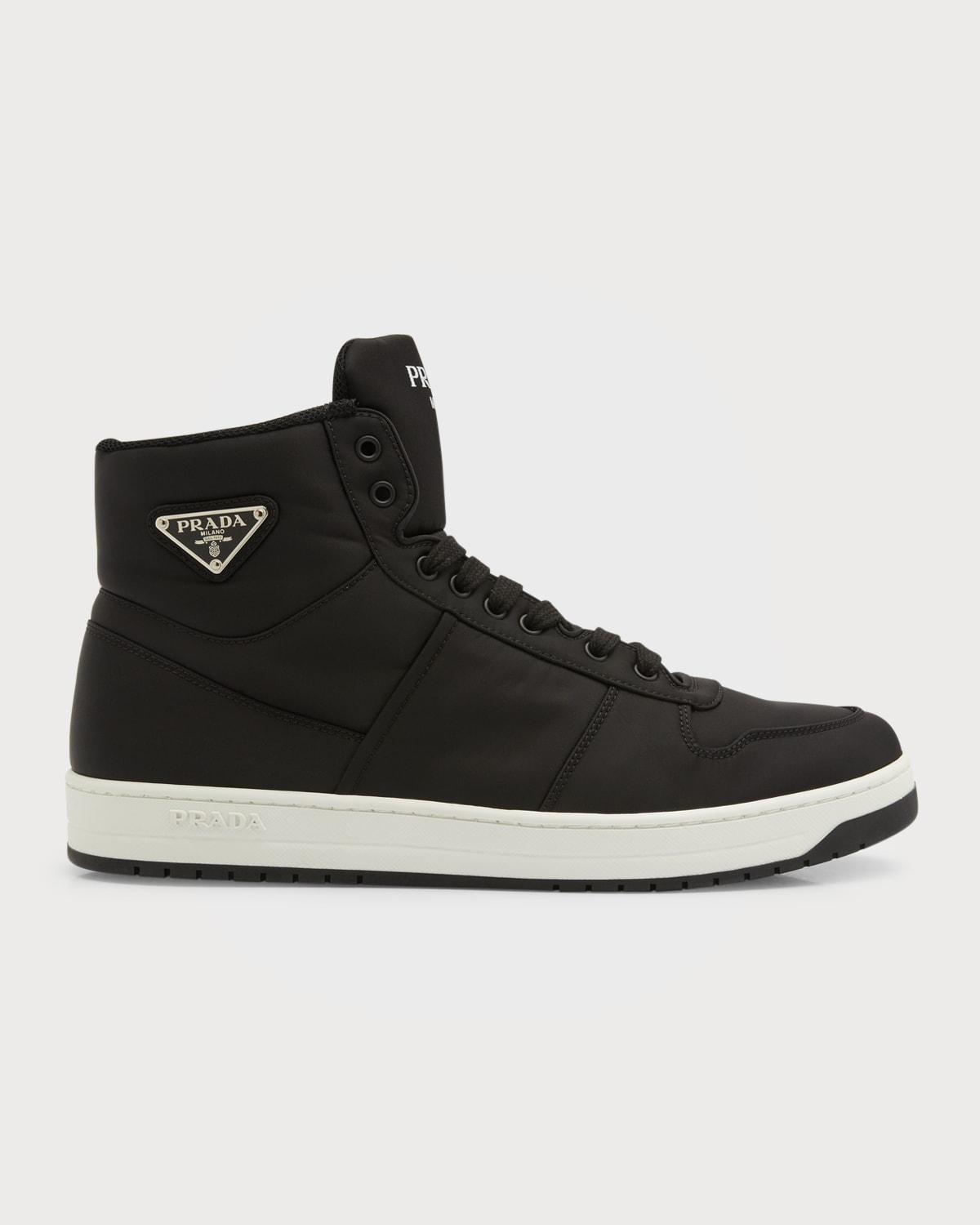 Mens Basket Nylon High-Top Sneakers Product Image