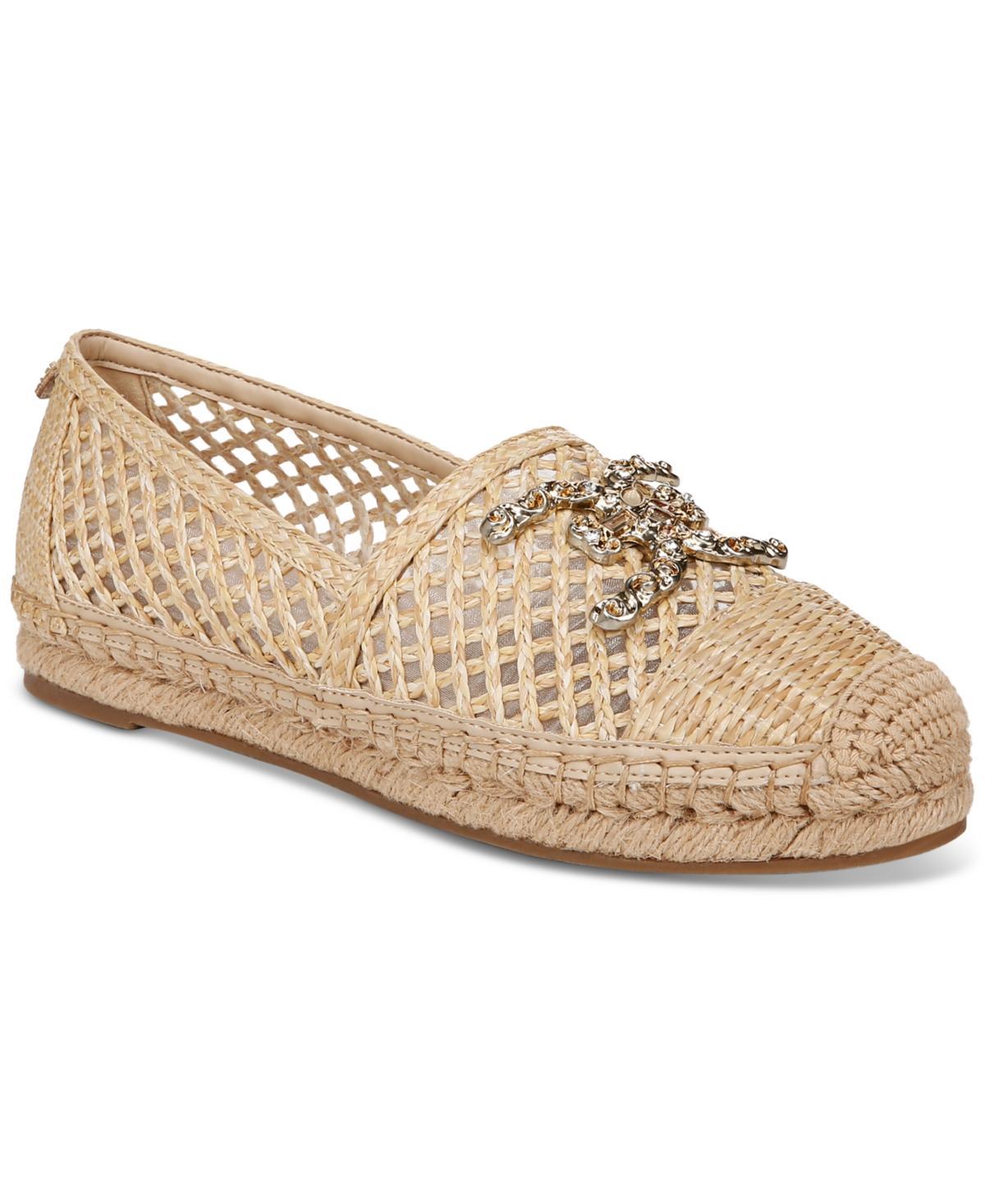 Sam Edelman Khiara Raffia Logo Detail Inspired Espadrille Loafers Product Image