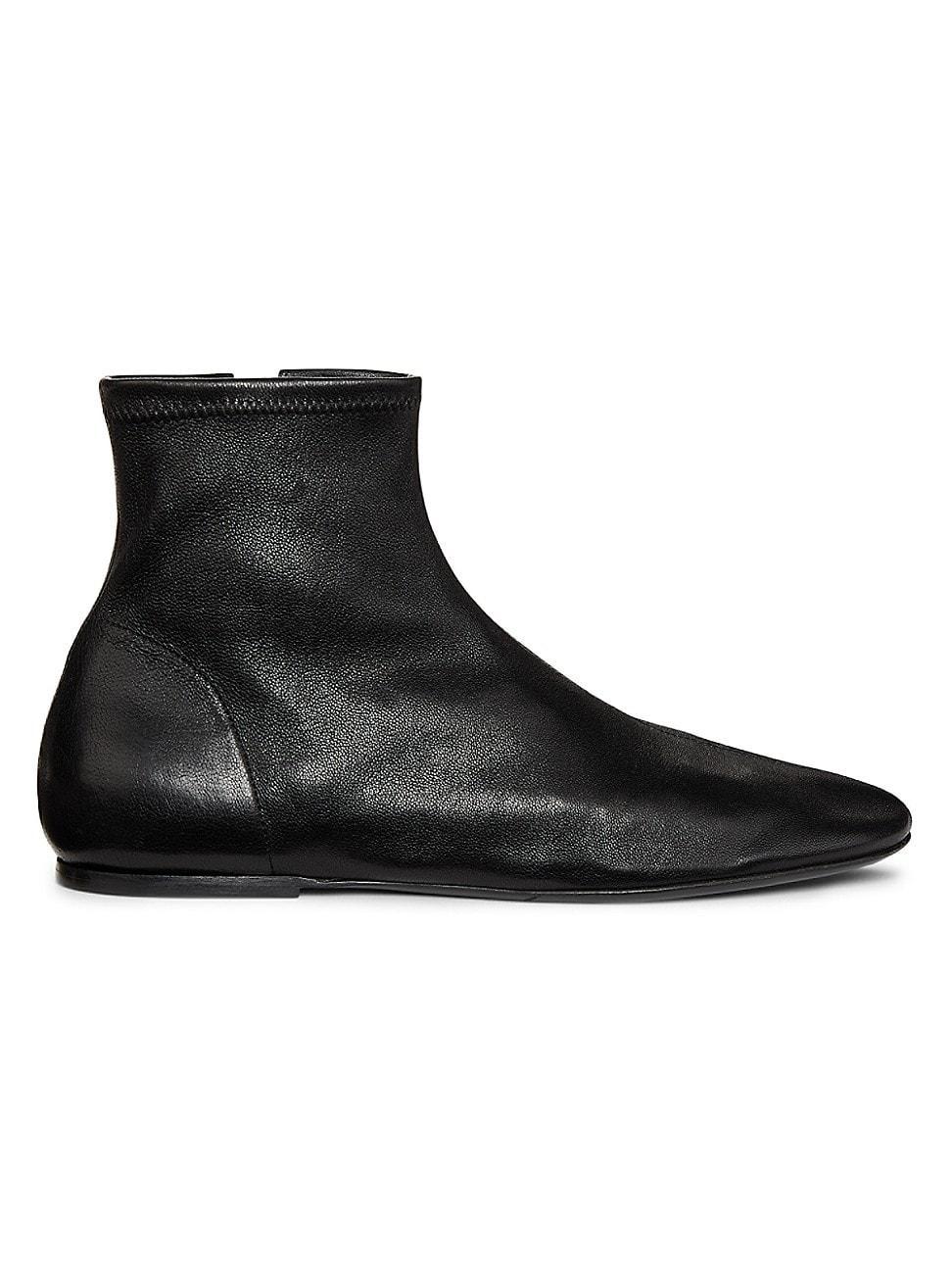 Womens Stretch-Leather Sock Booties product image