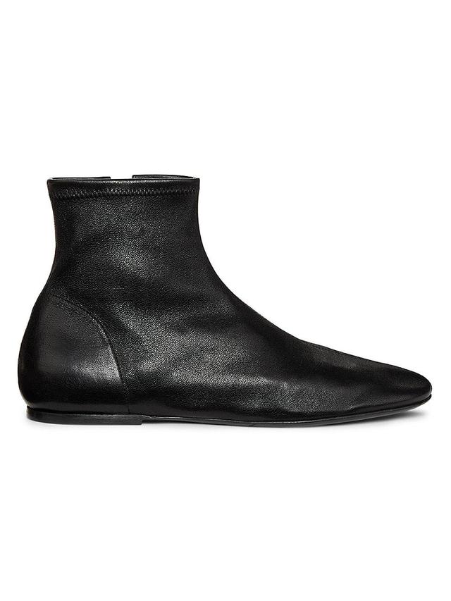 Womens Stretch-Leather Sock Booties Product Image