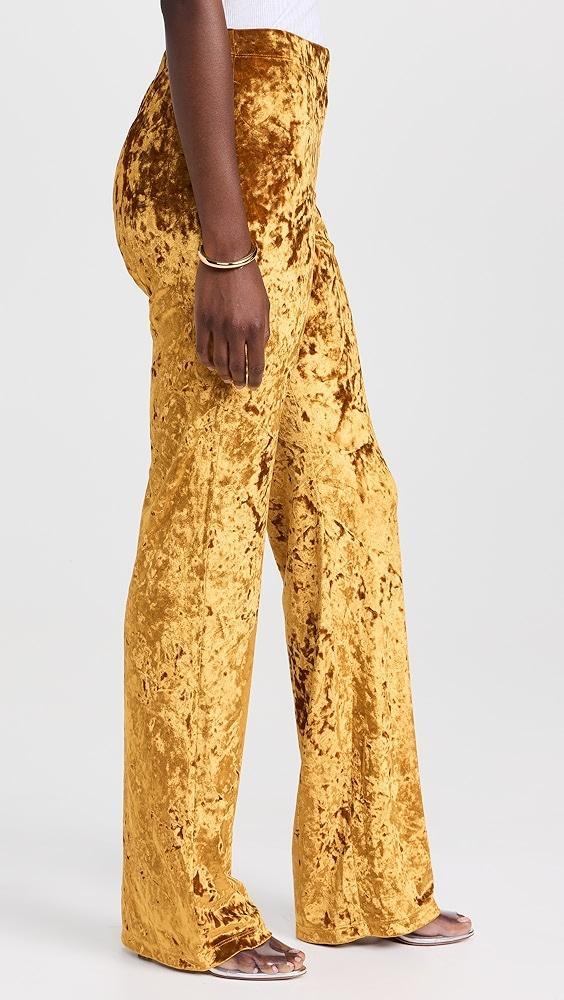 BruceGlen Crushed Velvet Wideleg Pants | Shopbop Product Image