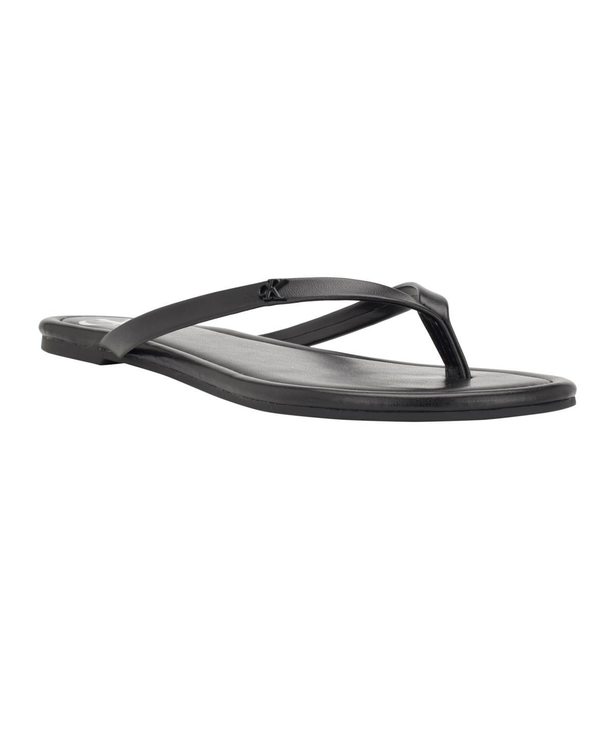 Calvin Klein Womens Crude Flat Thong Sandals Product Image