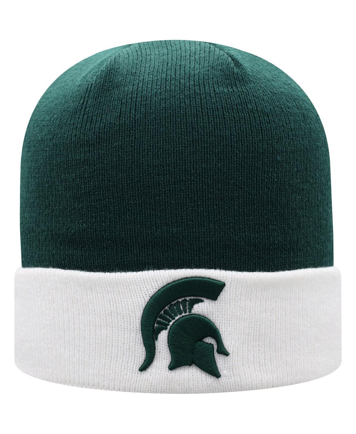 Mens Top of the World Green Michigan State Spartans Core 2-Tone Cuffed Knit Hat - Green Product Image