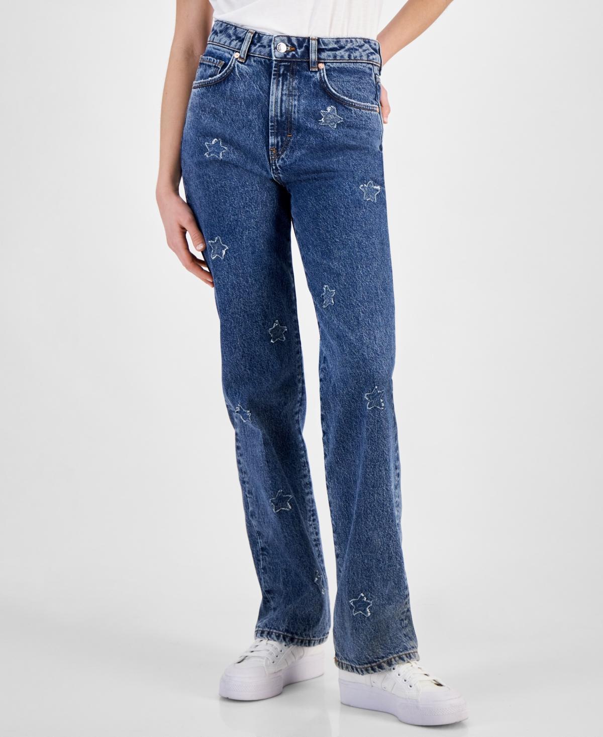 Hugo Womens Star High Rise Straight Leg Jeans product image