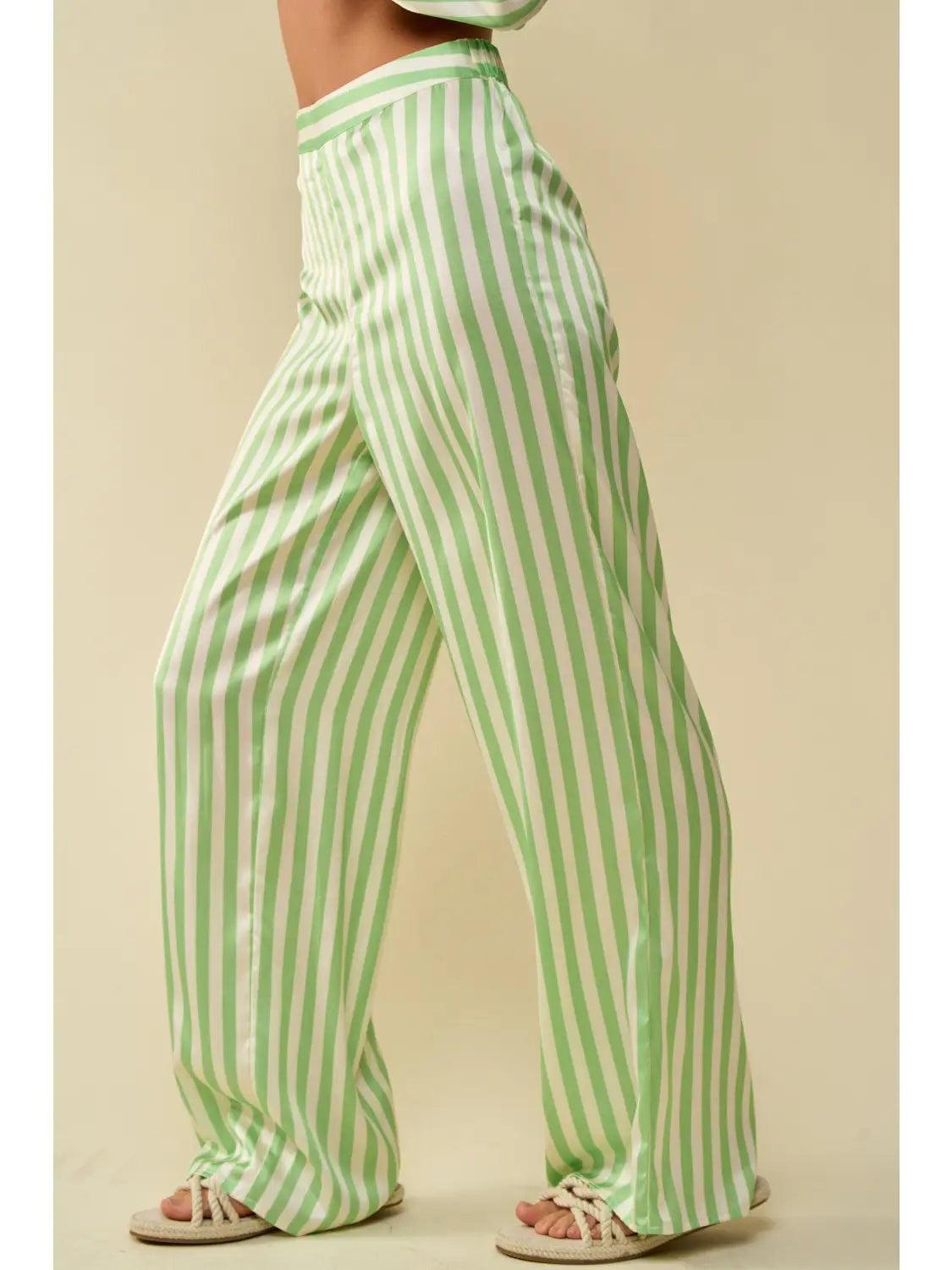 Tell Ya What Satin Pants Product Image