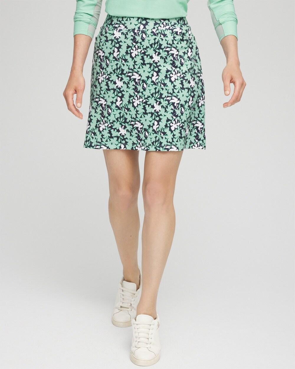 Women's Leaf Print Tennis Skirt Product Image