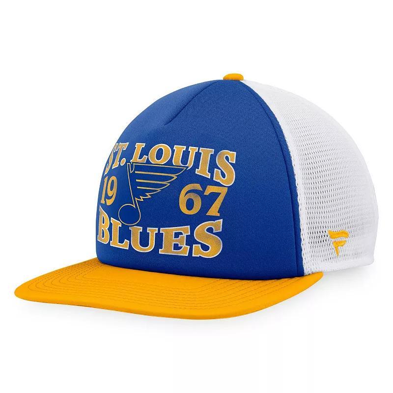 Mens Fanatics Branded /Gold St. Louis s Heritage Vintage Foam Front Trucker Snapback Hat Product Image