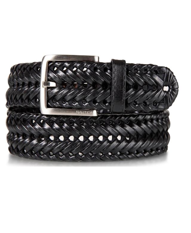 Nautica Mens Woven Leather Belt Product Image