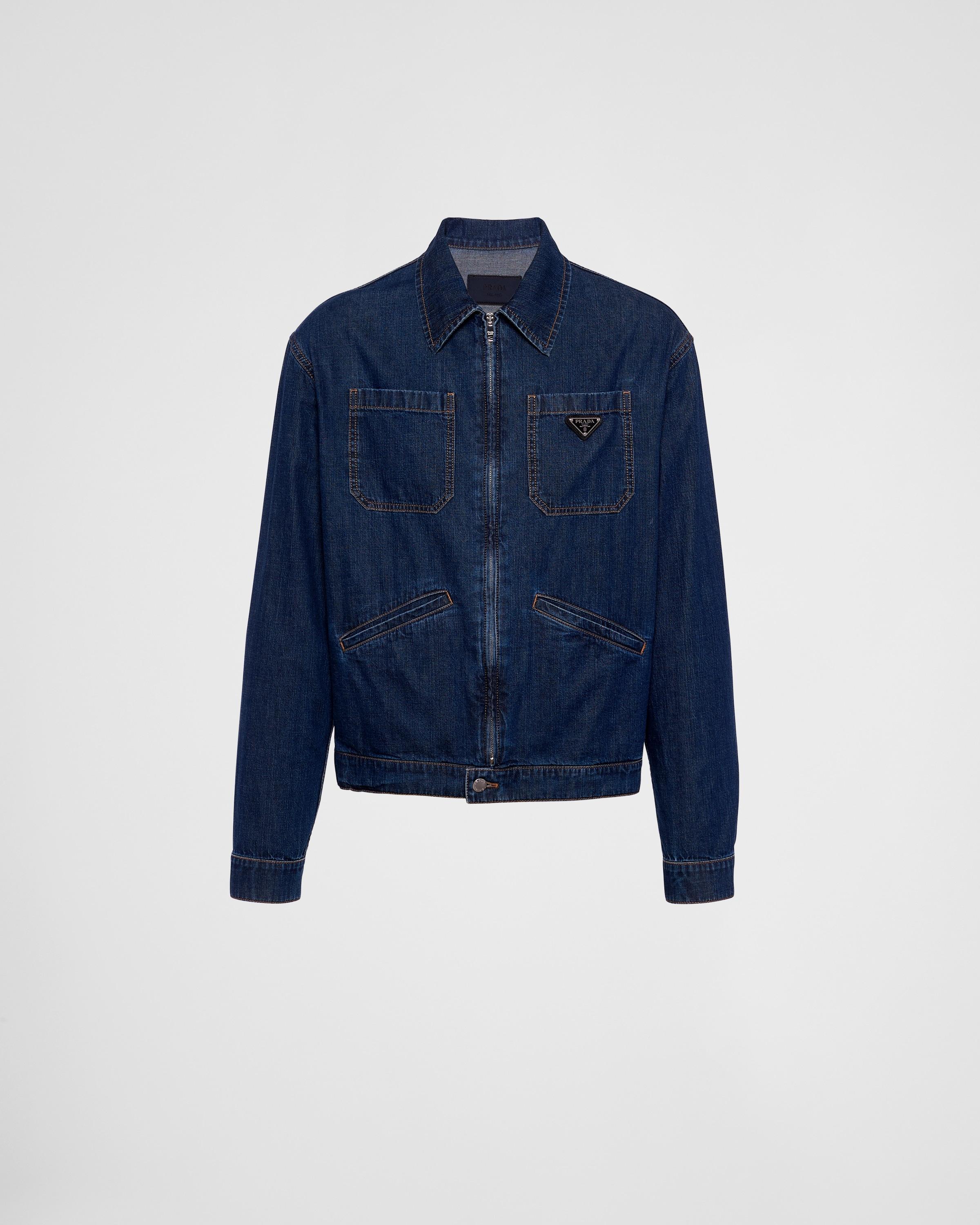 Light denim zipper jacket product image