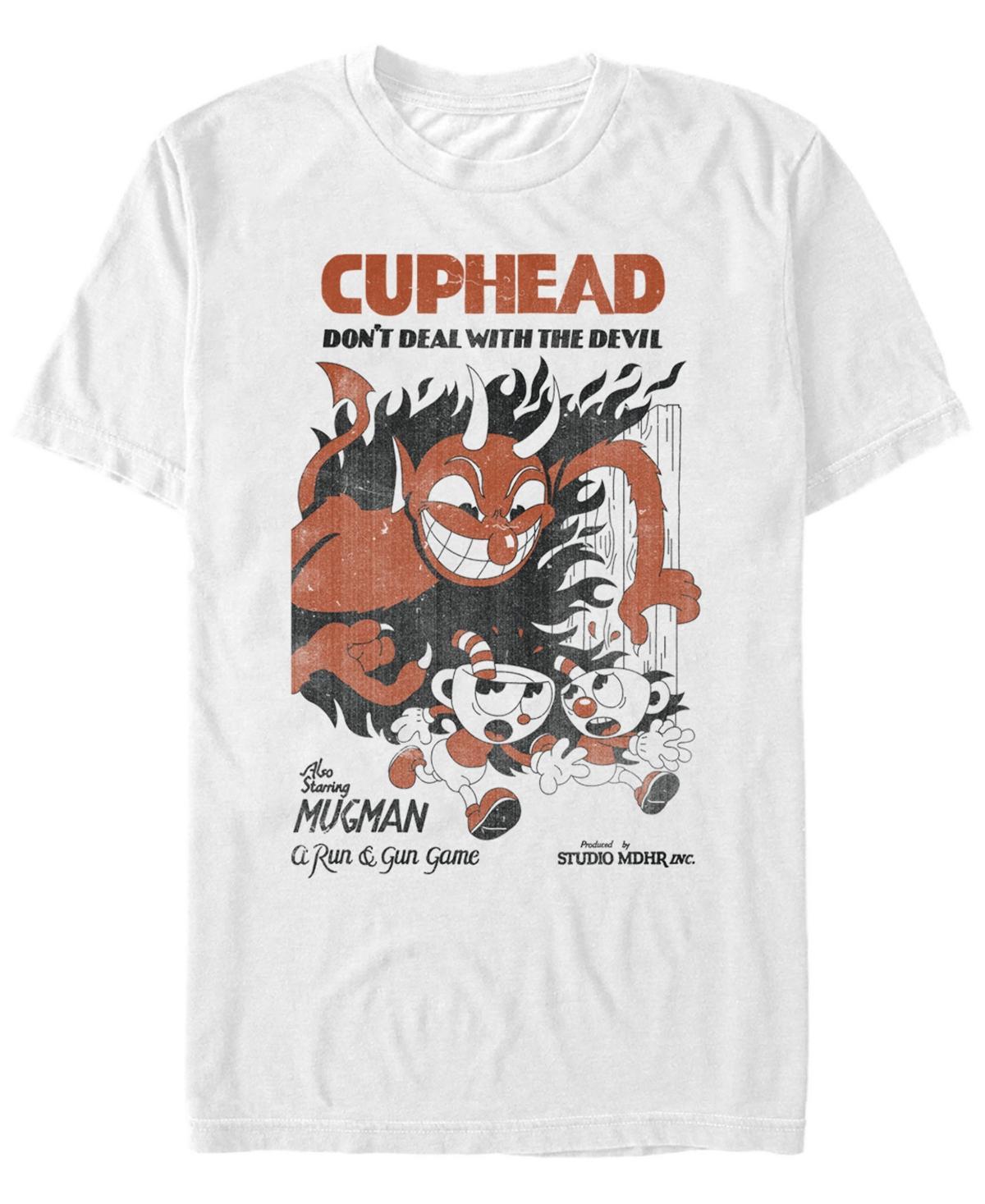 Mens Cuphead Vintage Dont Deal With The Devil Tee Product Image