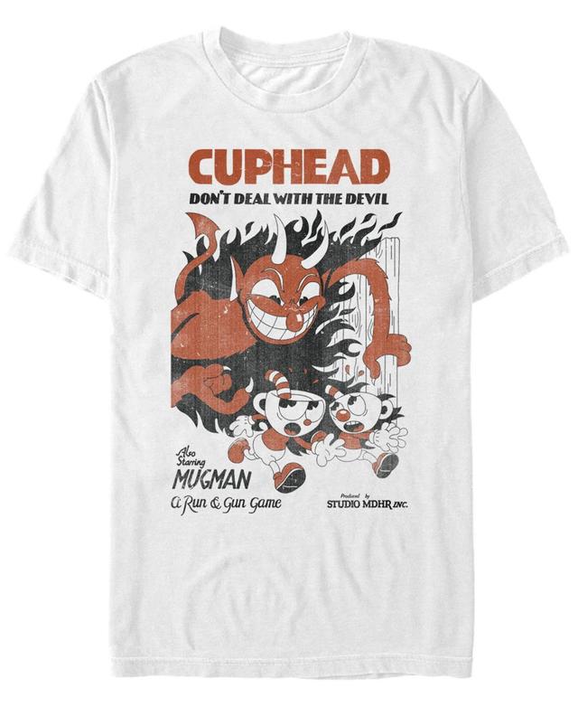 Mens Cuphead Vintage Dont Deal With The Devil Tee Product Image