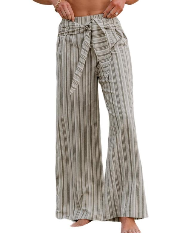 Cupshe Womens Striped Straight Leg Pants Product Image