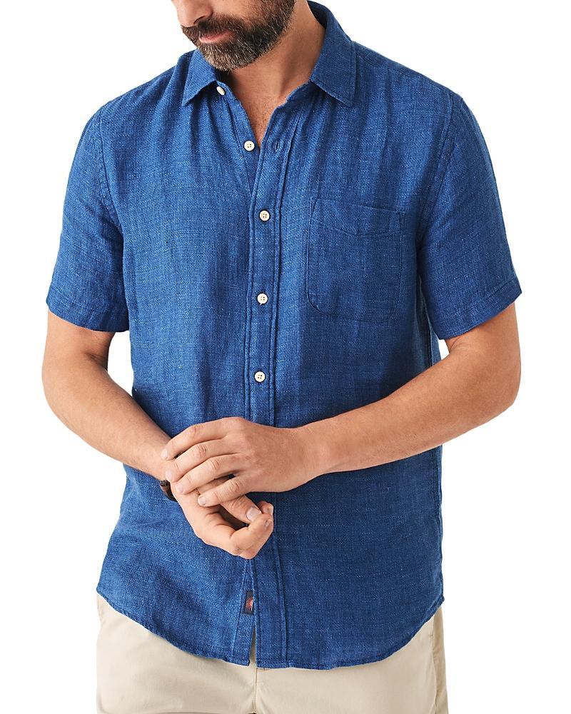 Faherty SS Palma Linen Shirt Basketweave) Men's Jacket Product Image