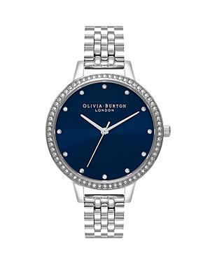 Olivia Burton Classic Sparkle Bezel Stainless Steel Bracelet Watch Product Image