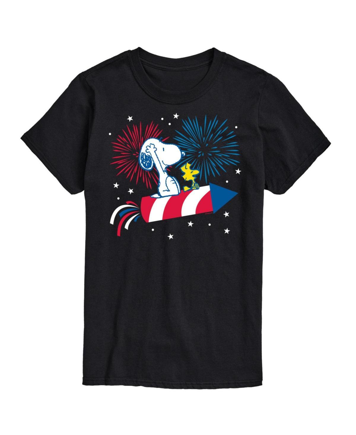 Hybrid Apparel Peanuts Fireworks Mens Short Sleeve Tee Product Image