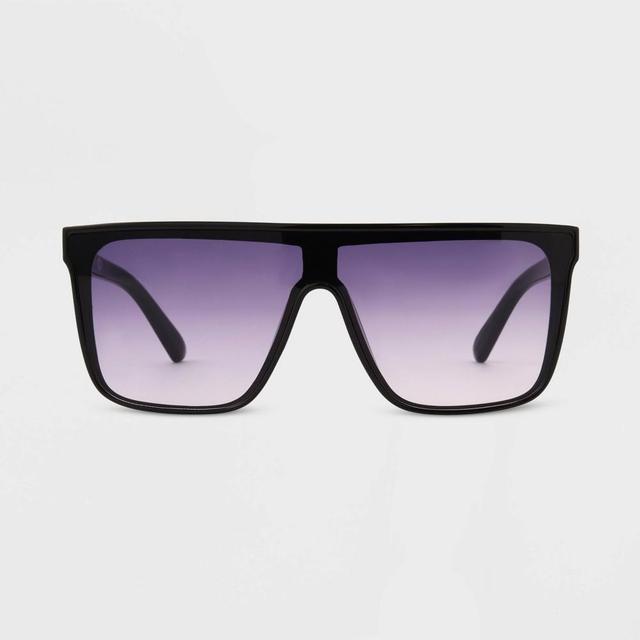 Womens Shiny Plastic Shield Sunglasses - Universal Thread Product Image