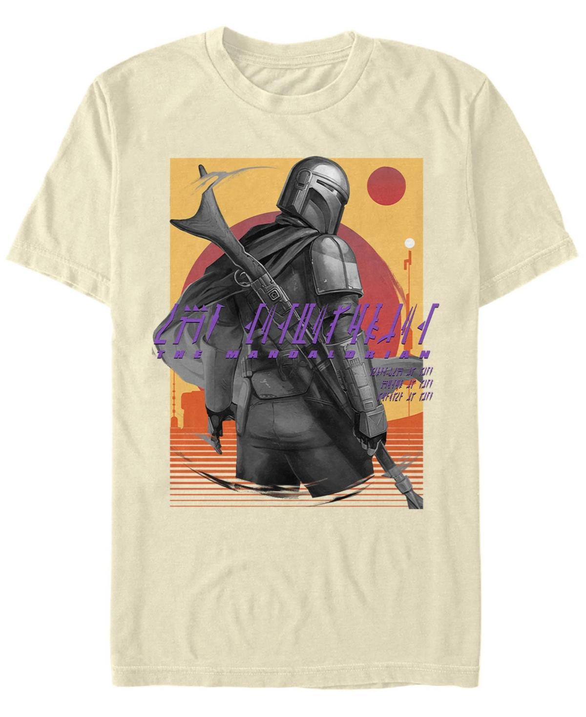 Mens Star Wars The Mandalorian Striped Sunset Tee Product Image