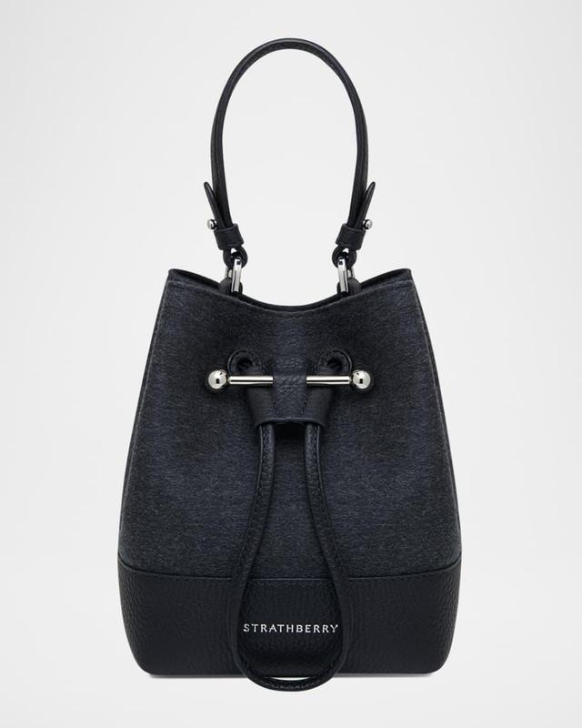 Lana Osette Cashmere & Leather Crossbody Bag Product Image