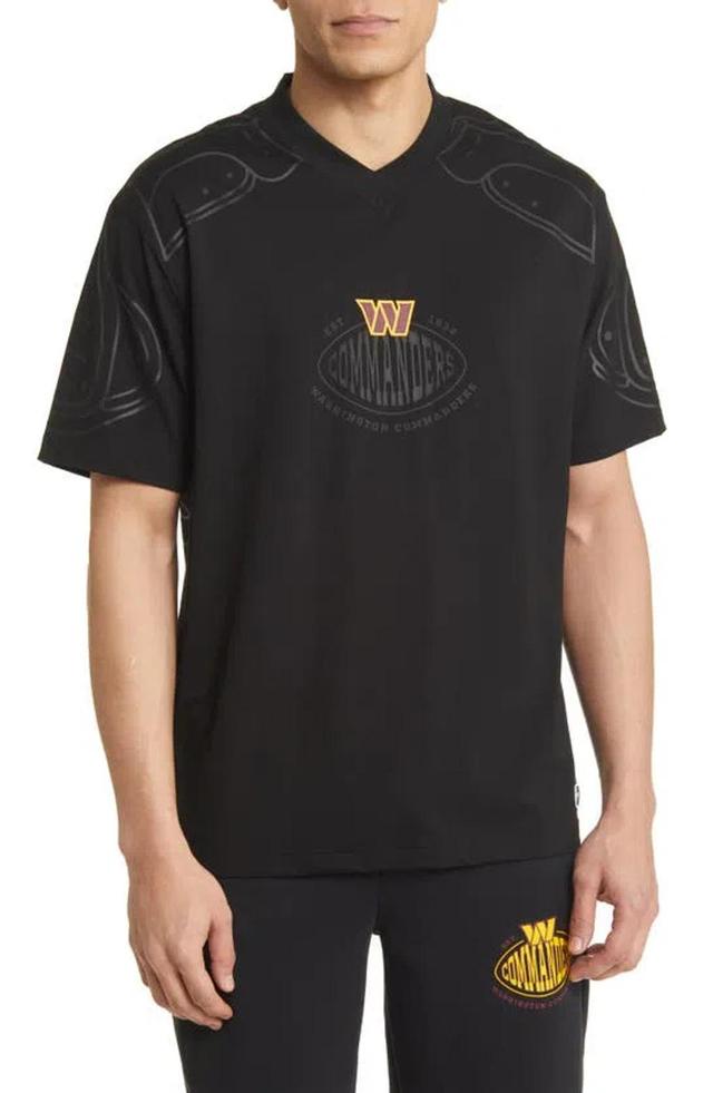 HUGO BOSS X Nfl Tackle Graphic T-shirt In Washington Commanders Black Product Image