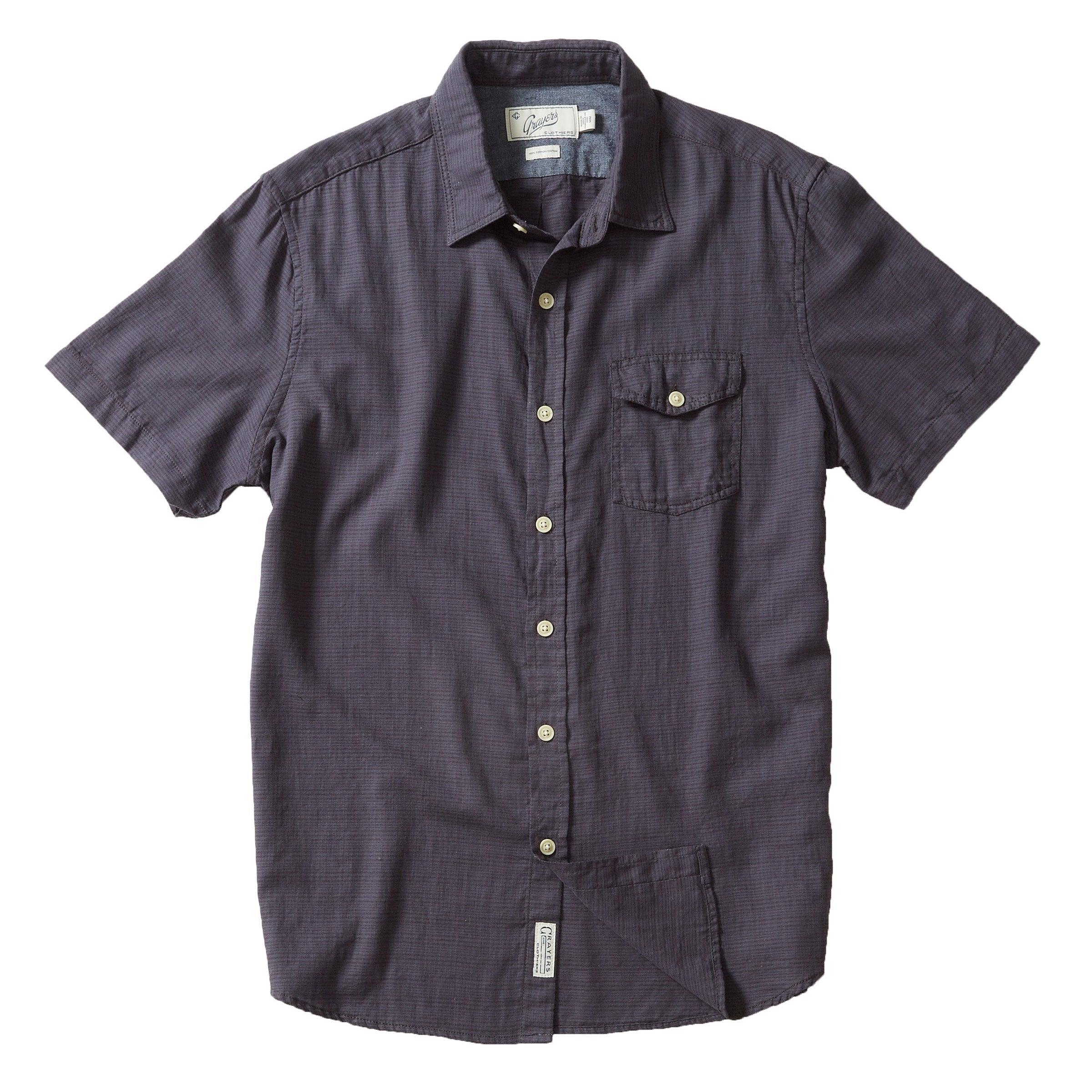 Horizon Slub Twill Shirt - Charcoal (Final Sale) Product Image