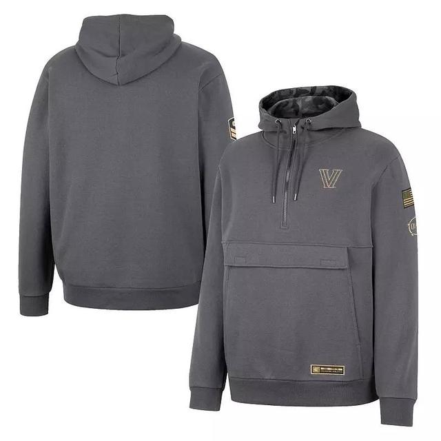 Mens Colosseum Charcoal Alabama Crimson Tide Oht Military-Inspired Appreciation Quarter-Zip Hoodie Product Image