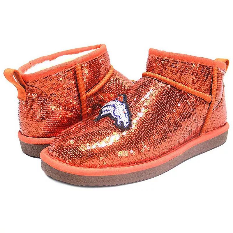 Womens Cuce Denver Broncos Sequin Ankle Boots Product Image