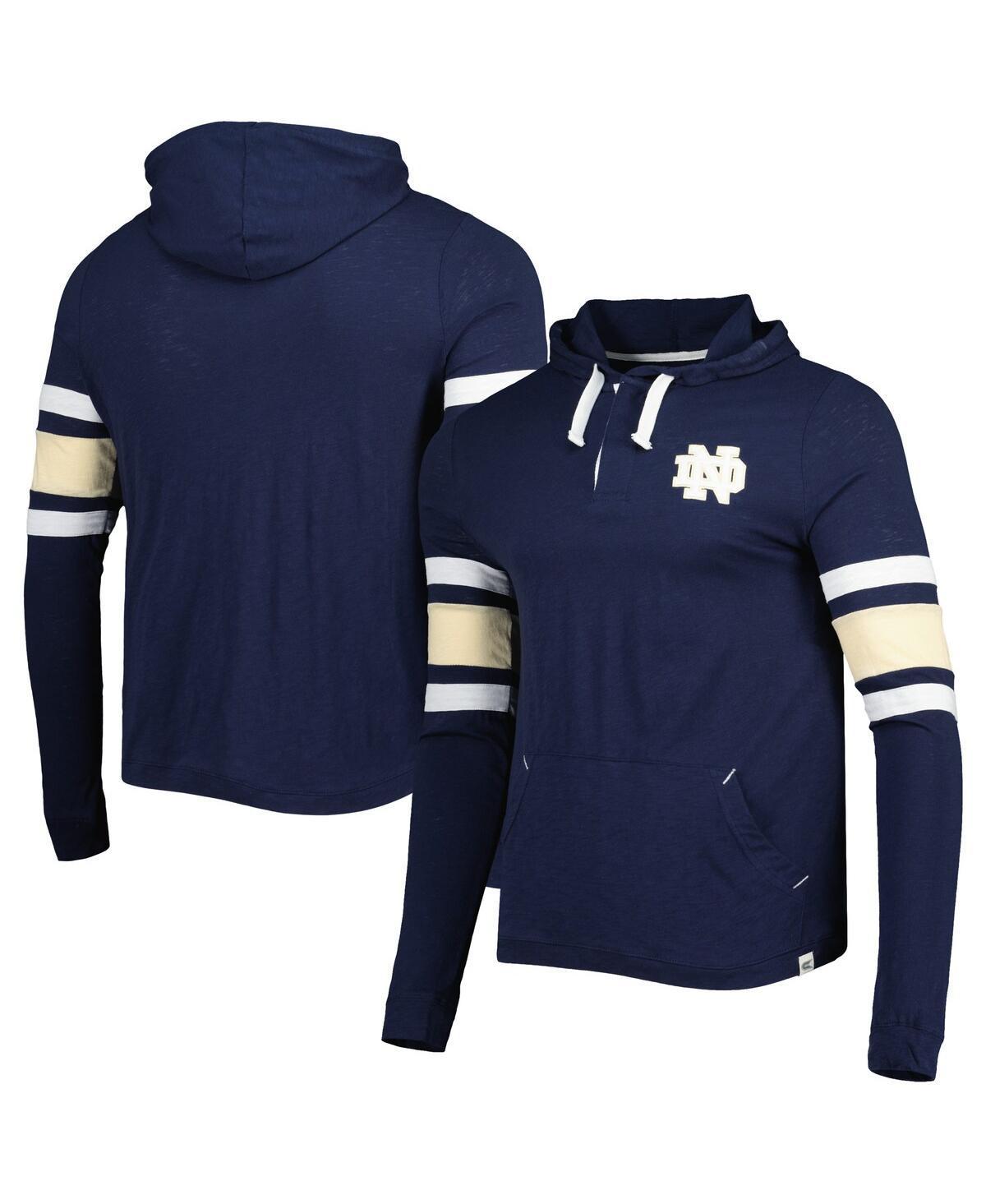 Mens Colosseum Navy Notre Dame Fighting Irish Lebowski Hoodie Long Sleeve T-shirt Product Image