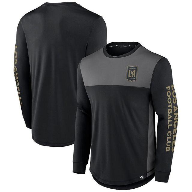 Mens Fanatics Branded Black/Gray LAFC Striker Long Sleeve T-Shirt Product Image