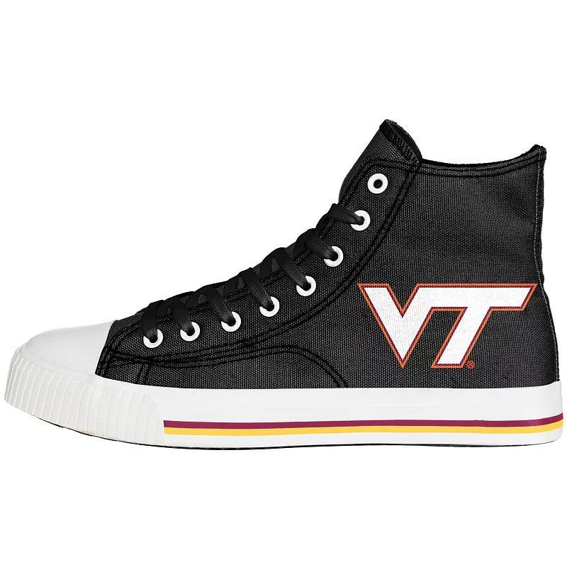 Mens FOCO Virginia Tech Hokies Big Logo High Top Canvas Shoes Product Image