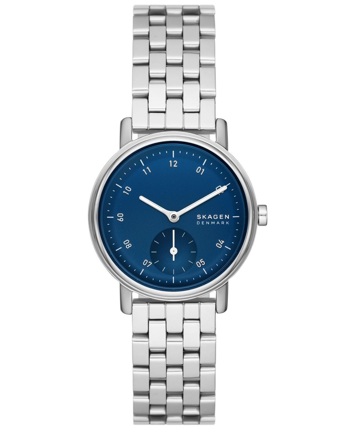 Skagen Womens Kuppel Lille Three Hand Silver-Tone Stainless Steel Watch 32mm Product Image