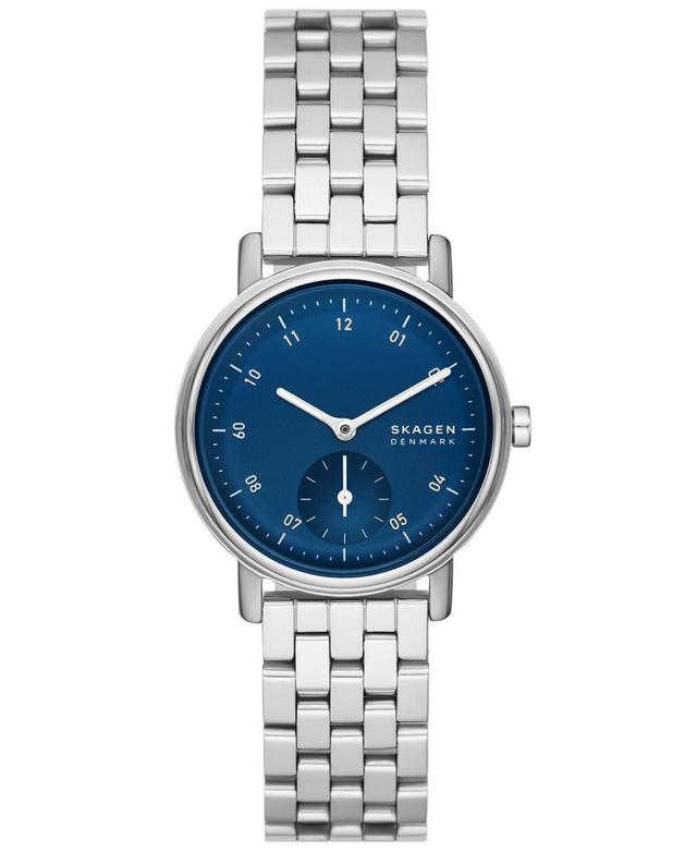 Skagen Womens Kuppel Lille Three Hand Silver-Tone Stainless Steel Watch 32mm Product Image