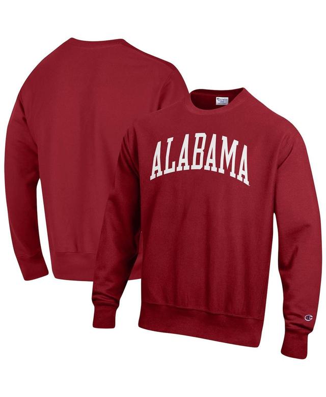 Mens Champion Crimson Alabama Crimson Tide Arch Reverse Weave Pullover Sweatshirt Product Image