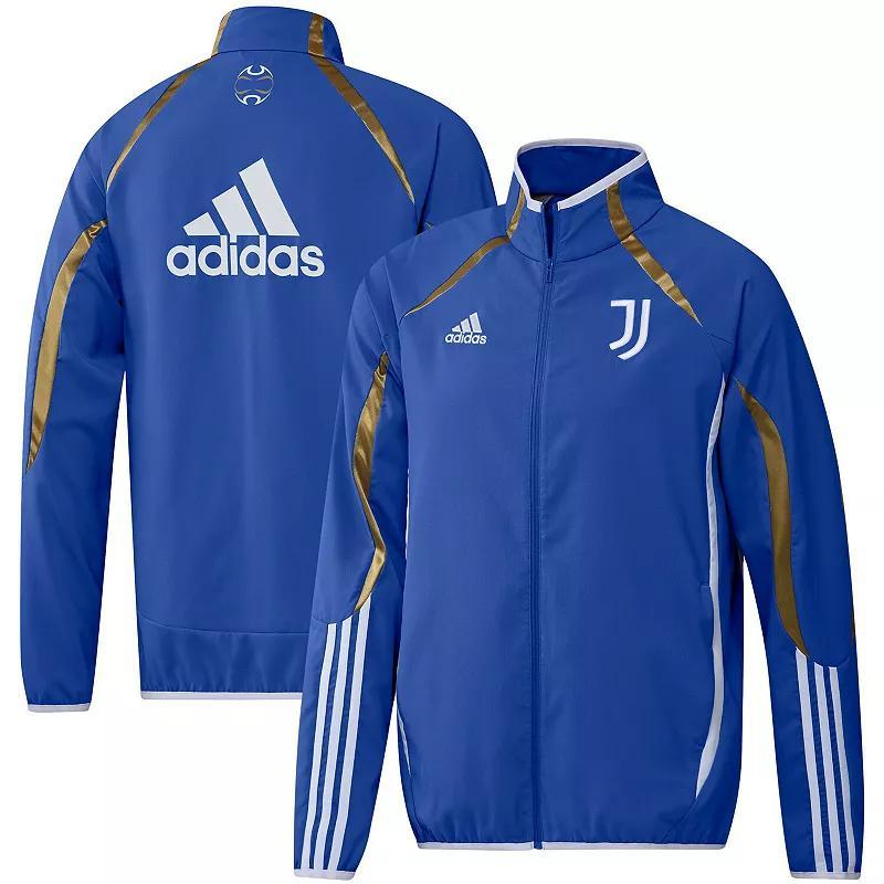 Mens adidas Blue Juventus Teamgeist Woven Full-Zip Jacket Product Image