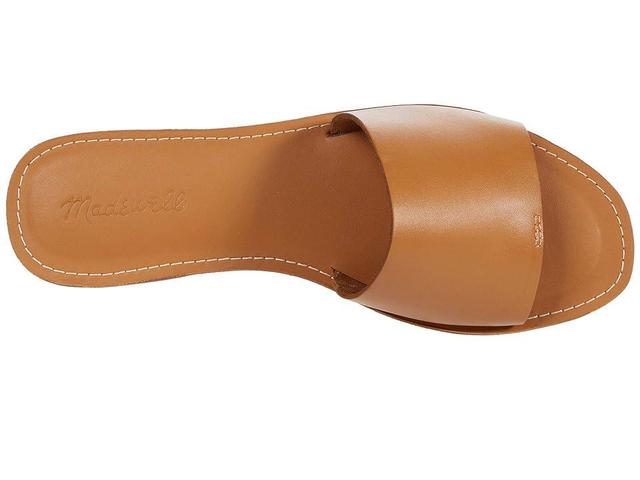 Madewell The Boardwalk Post Slide Sandal in Leather (Desert Camel) Women's Shoes Product Image