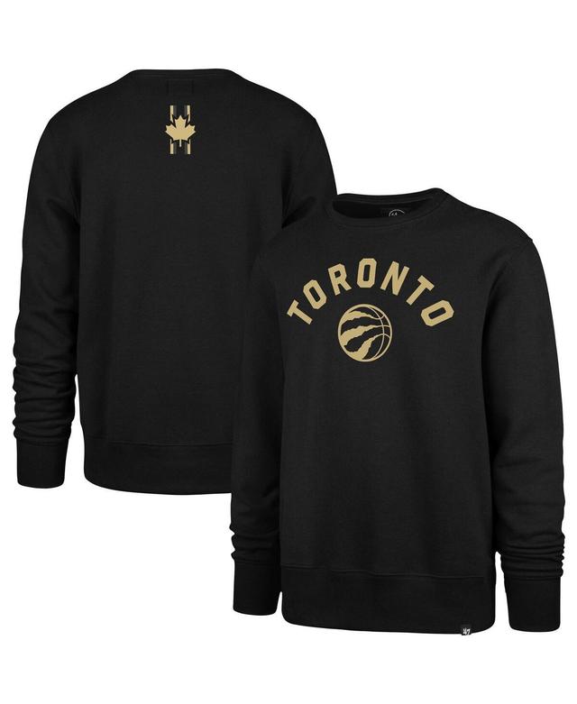 Mens 47 Black Toronto Raptors 2023/24 City Edition Postgame Headline Crew Pullover Sweatshirt Product Image