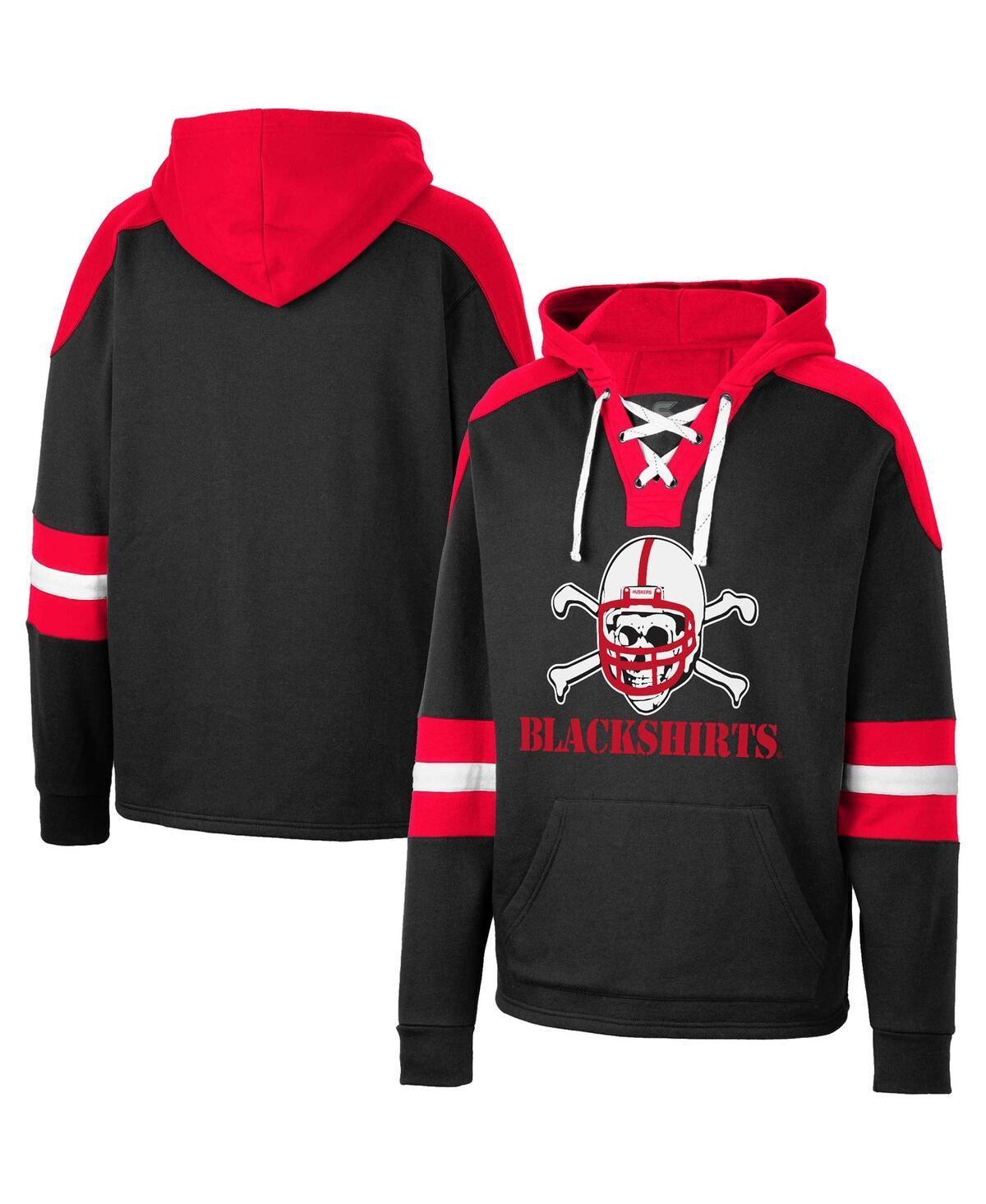 Mens Colosseum Nebraska Huskers Lace-Up 4.0 Pullover Hoodie Product Image