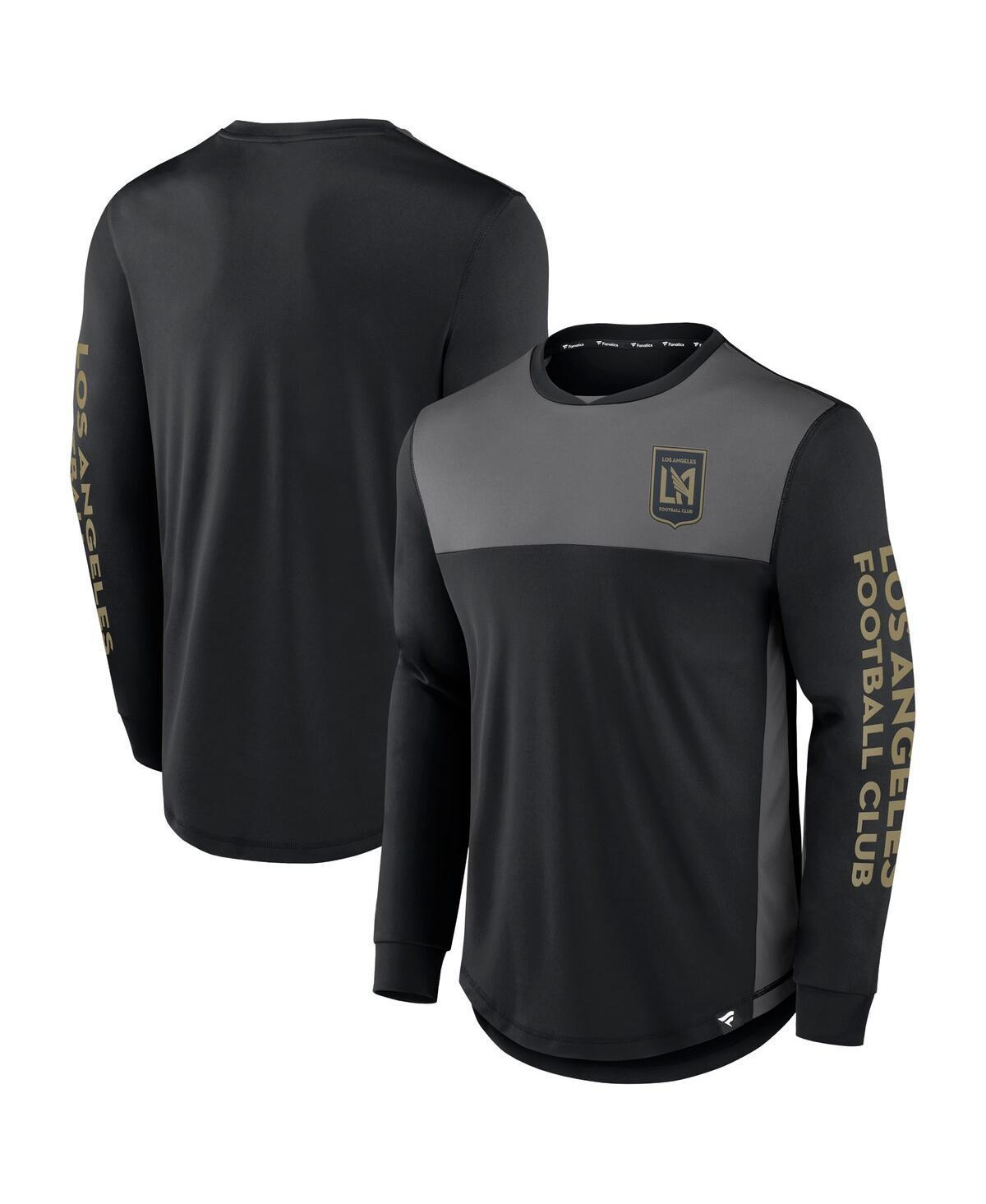 Mens Fanatics Branded Black/Gray LAFC Striker Long Sleeve T-Shirt Product Image