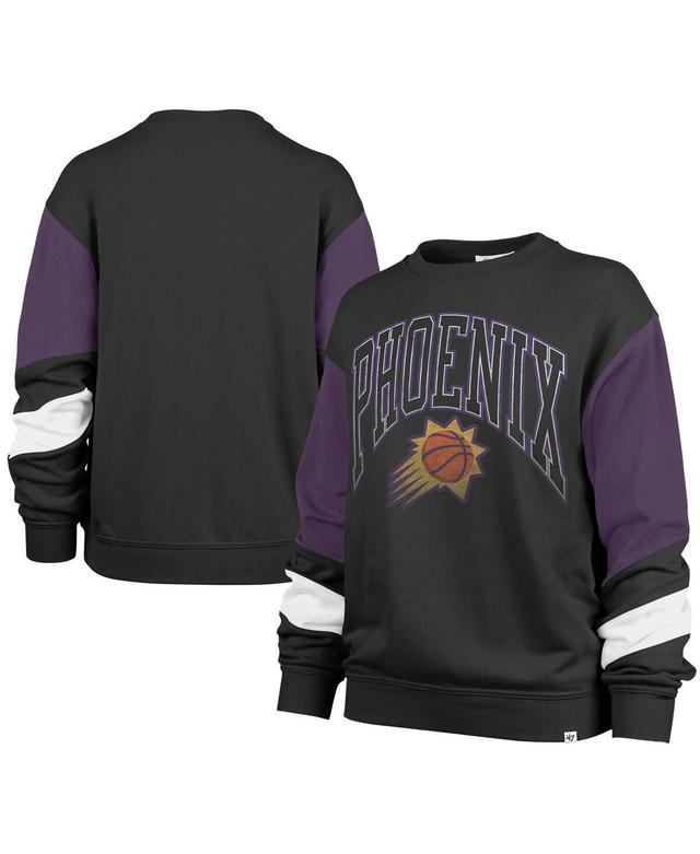 Womens 47 Brand Black Phoenix Suns 2023/24 City Edition Nova Crew Sweatshirt Product Image