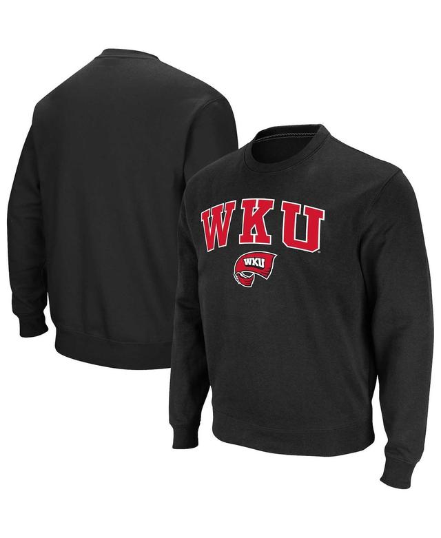 Mens Colosseum Black Western Kentucky Hilltoppers Arch Over Logo Pullover Sweatshirt Product Image