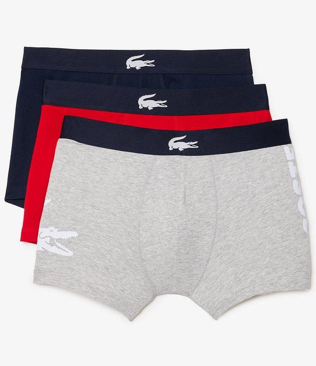 Lacoste Big Croc 5#double; Inseam Boxer Briefs 3-Pack Product Image