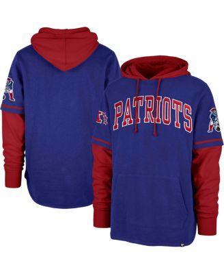 Mens 47 Royal New England Patriots Shortstop Pullover Hoodie Product Image