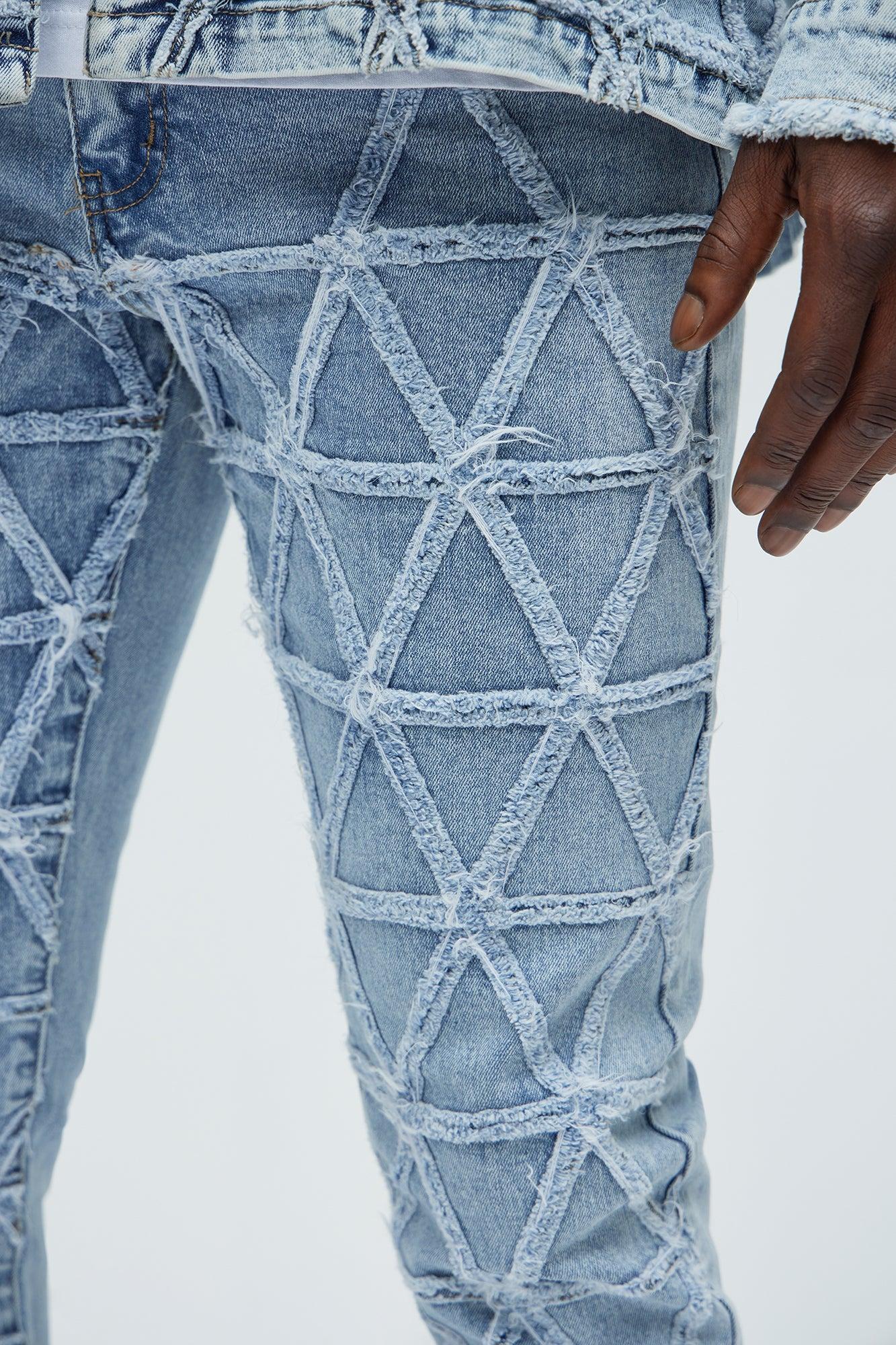 Interstellar Stacked Slim Flare Jeans - Light Blue Wash Product Image