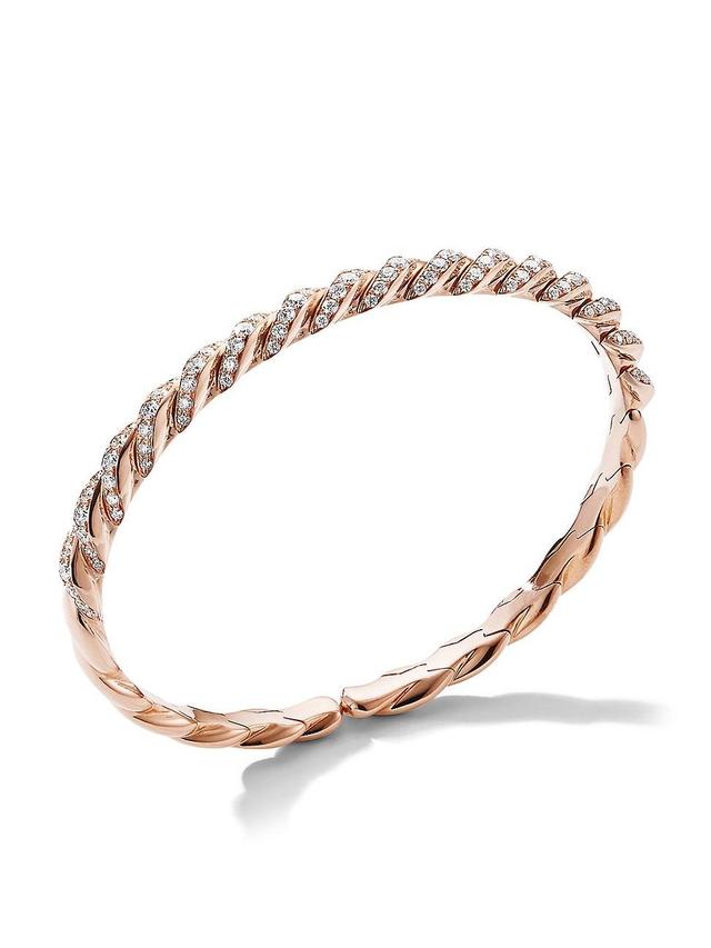 Womens Pavflex Bracelet in 18K Rose Gold Product Image