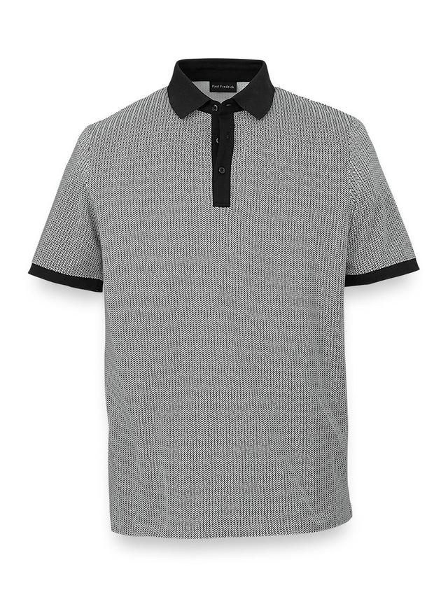 Cotton Blend Three Button Polo Product Image