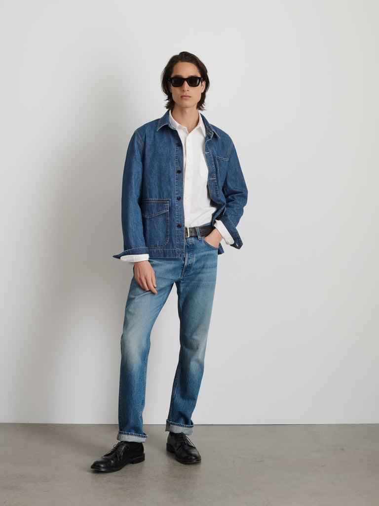 Shirt Jacket In Lightweight Denim Product Image