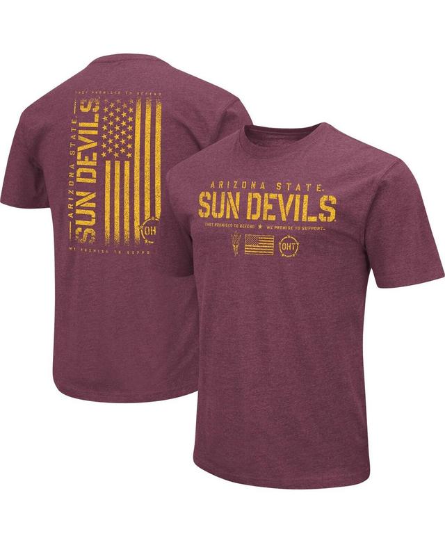 Mens Colosseum Maroon Arizona State Sun Devils Oht Military-Inspired Appreciation Flag 2.0 T-shirt Product Image